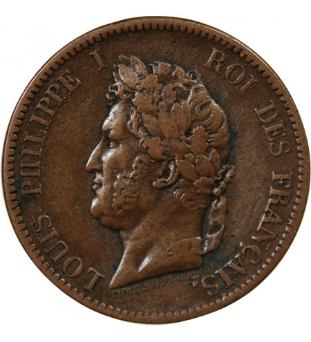 COLONIES FRANCAISES, LOUIS-PHILIPPE - 5 CENTIMES 1839 A PARIS
