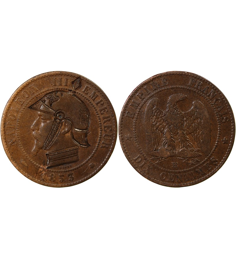 NAPOLEON III, SEDAN - MODULE SATIRIQUE DE 10 CENTIMES