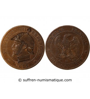 NAPOLEON III, SEDAN - MODULE SATIRIQUE DE 10 CENTIMES