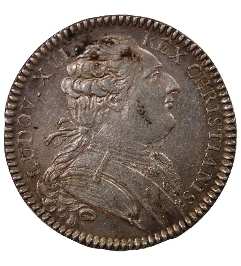 ETATS DE BRETAGNE, LOUIS XVI – JETON ARGENT 1784 RENNES Daniel 130