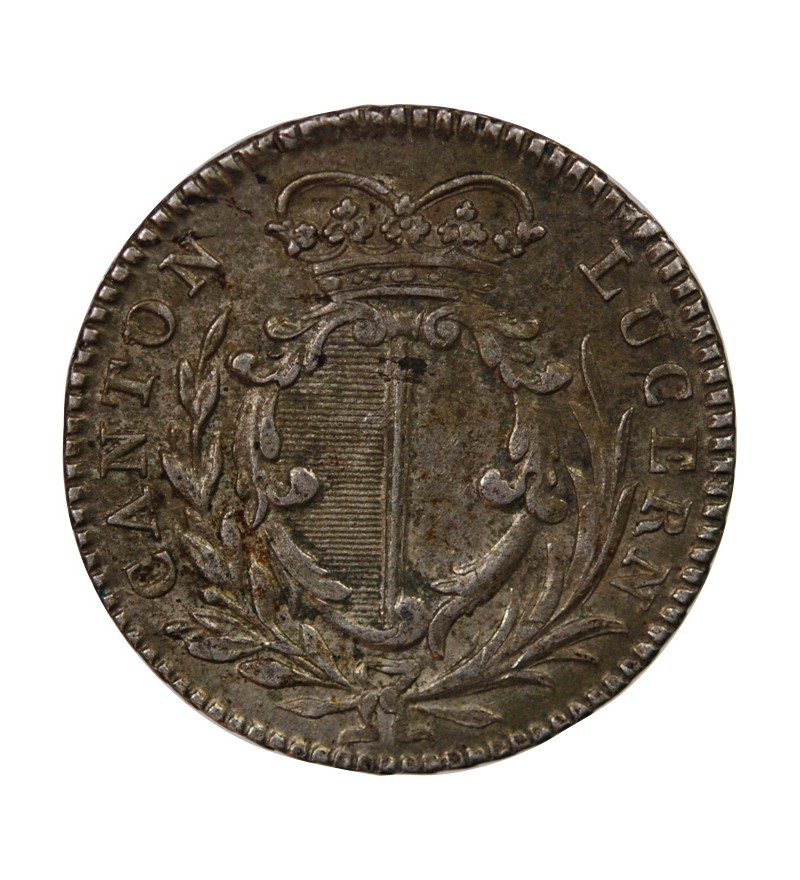 SUISSE, CANTON DE LUCERNE - 5 BATZEN ARGENT 1810