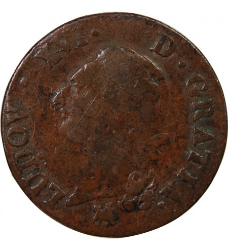 LOUIS XVI - SOL A L'ECU 1791 B ROUEN