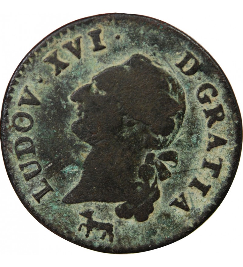 LOUIS XVI - SOL A L'ECU 1791 R ORLEANS