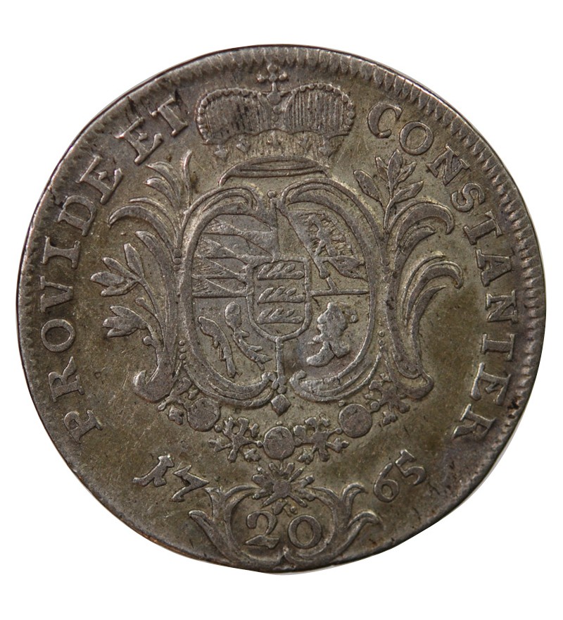ALLEMAGNE, WURTEMBERG, CHARLES II EUGENE - 20 KREUZER ARGENT 1765