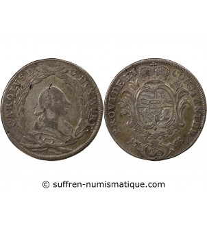 ALLEMAGNE, WURTEMBERG, CHARLES II EUGENE - 20 KREUZER ARGENT 1765