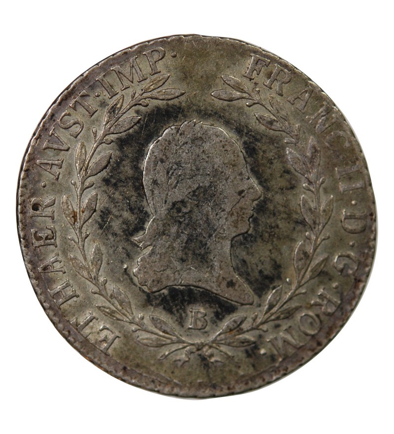 AUTRICHE, FRANÇOIS II - 20 KREUZER ARGENT 1805 B KREMNITZ