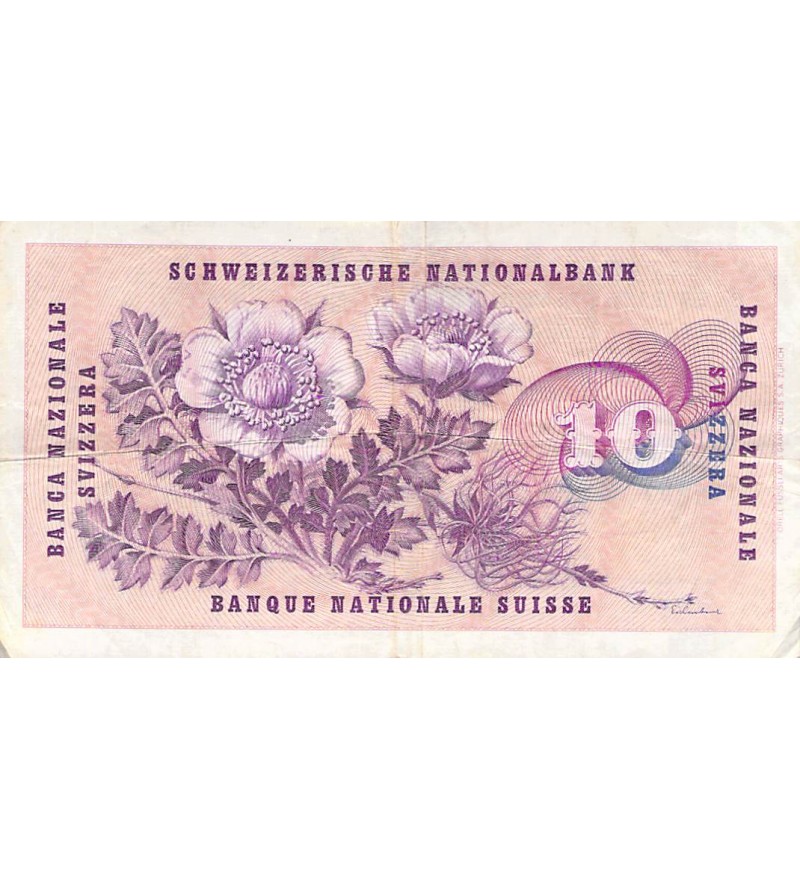 SUISSE, GOTTFRIED KELLER - 10 FRANCS 22/12/1960 - TB+