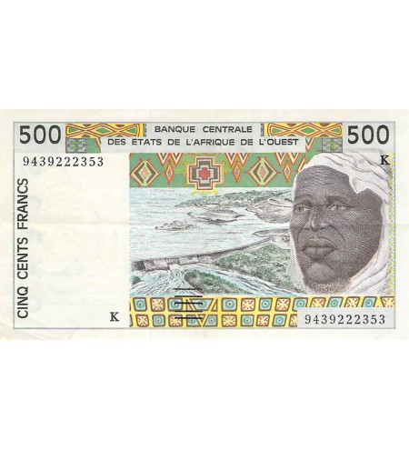 BANQUE DES ETATS DE L'AFRIQUE DE L'OUEST, SENEGAL - 500 FRANCS 1994 - TTB+