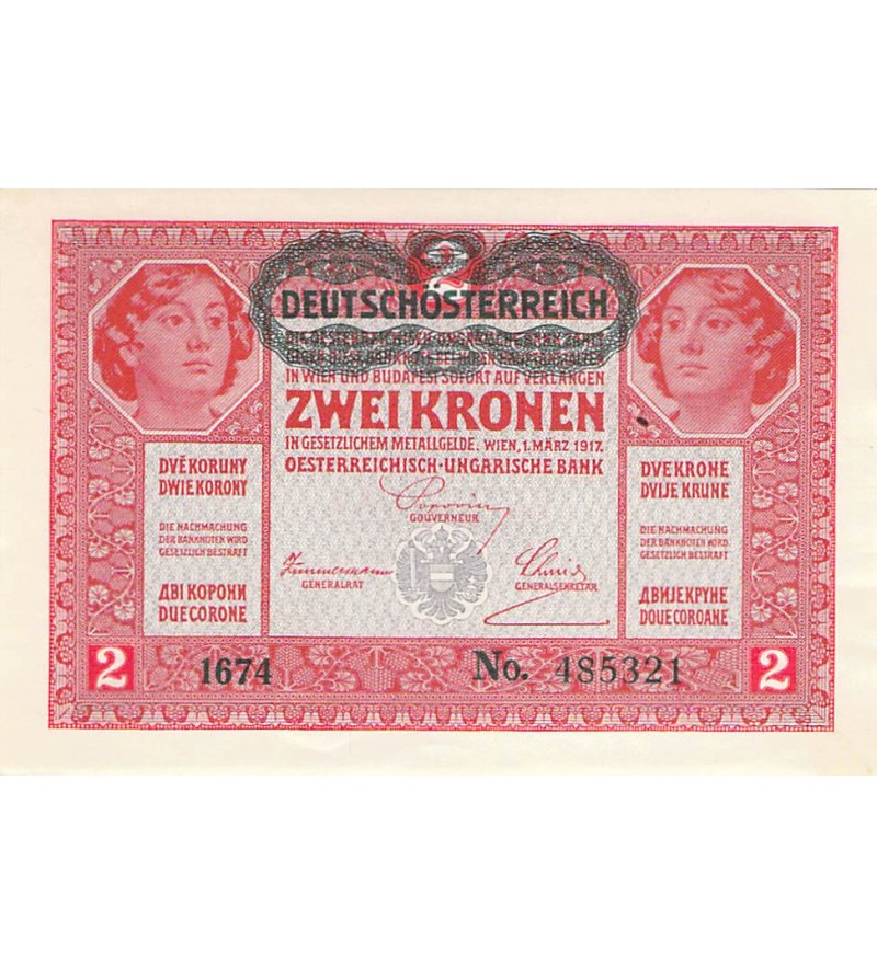 AUTRICHE-HONGRIE - 2 KRONEN 1917 / 1919 - SÉRIES VARIÉES - SPL
