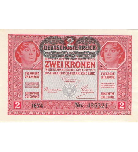 AUTRICHE-HONGRIE - 2 KRONEN 1917 / 1919 - SÉRIES VARIÉES - SPL