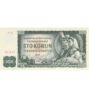 TCHECOSLOVAQUIE - 100 KORUN 1961 - P.NEUF 2