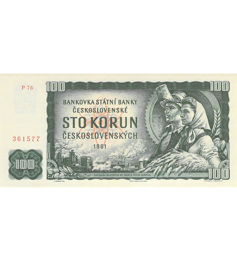 TCHECOSLOVAQUIE - 100 KORUN 1961 - P.NEUF