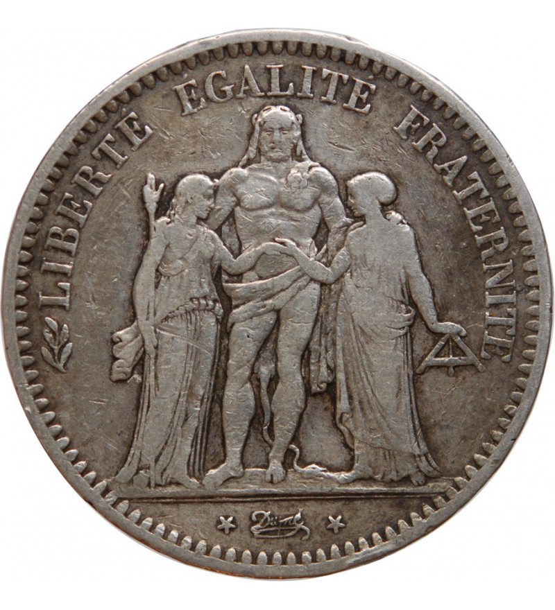 5 FRANCS HERCULE 1849 K BORDEAUX