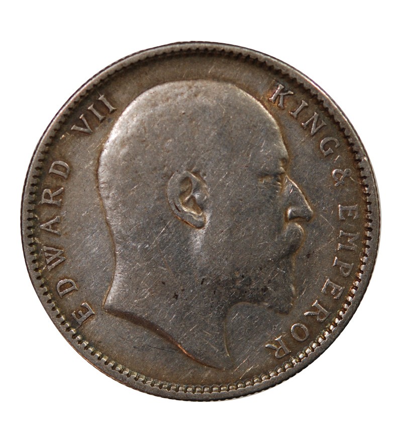 INDE, EDOUARD VII - RUPEE ARGENT 1905