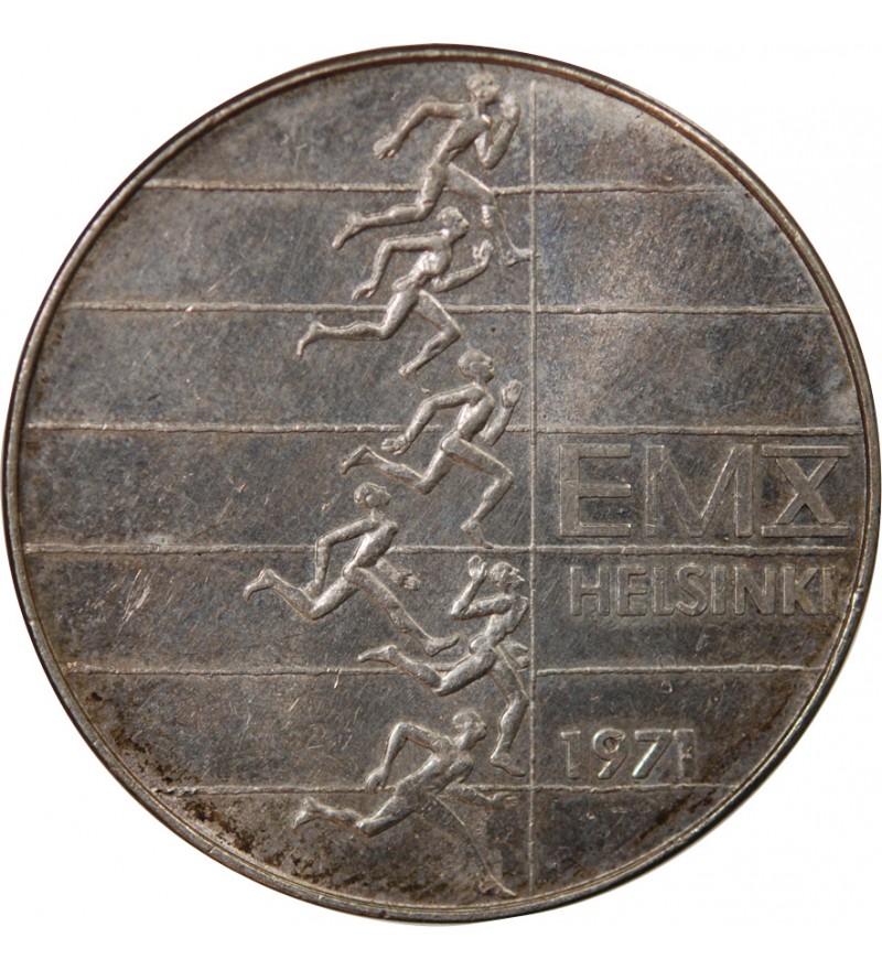 FINLANDE - 10 MARKKAA ARGENT 1971 - JEUX OLYMPIQUES D'HELSINKI