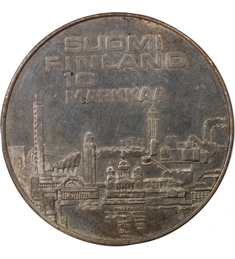 FINLANDE - 10 MARKKAA ARGENT 1971 - JEUX OLYMPIQUES D'HELSINKI