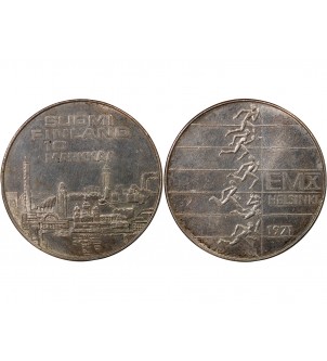 FINLANDE - 10 MARKKAA ARGENT 1971 - JEUX OLYMPIQUES D'HELSINKI 2