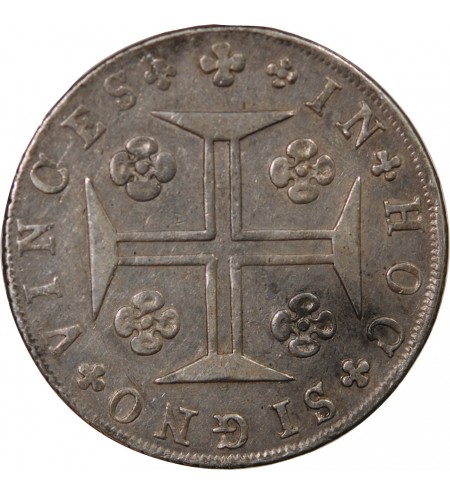 PORTUGAL, JEAN PRINCE REGENT - CRUZADO NOVO ARGENT 1807