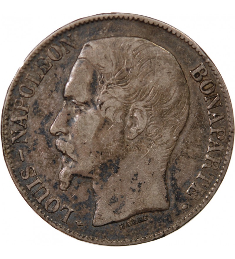LOUIS-NAPOLEON BONAPARTE - 5 FRANCS 1852 A PARIS