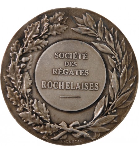 Société des Régates Rochelaises - MÉDAILLE Bronze argenté