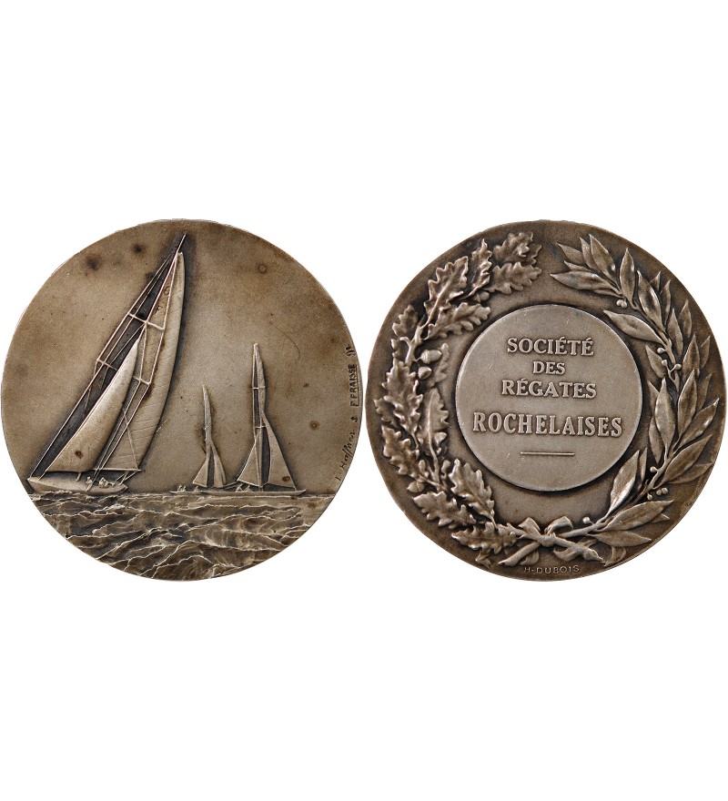 Société des Régates Rochelaises - MÉDAILLE Bronze argenté