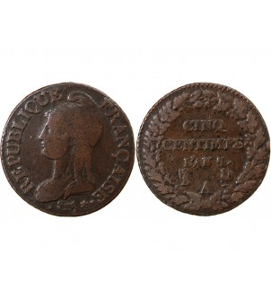 DUPRÉ - 5 CENTIMES AN 7 PARIS 2