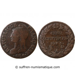 DUPRÉ - 5 CENTIMES AN 7 PARIS