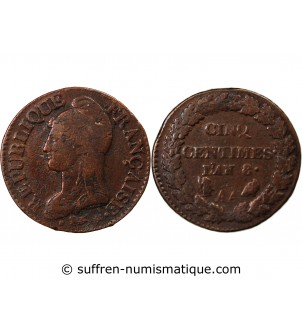 DUPRÉ - 5 CENTIMES AN 8 METZ