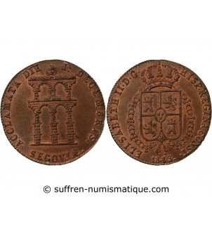 ESPAGNE, ISABELLE II - JETON 1843 SEGOVIE
