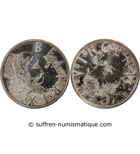 PAYS-BAS, BEATRIX - 5 EUROS ARGENT 2003 - VAN GOGH