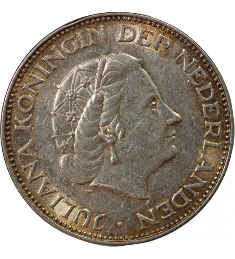 PAYS-BAS, JULIANA - 2 1/2 GULDEN ARGENT 1959