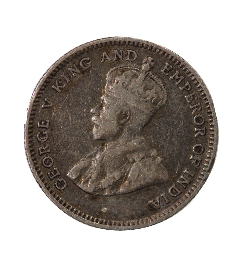 HONDURAS BRITANNIQUE, GEORGES V - 10 CENTS ARGENT 1918