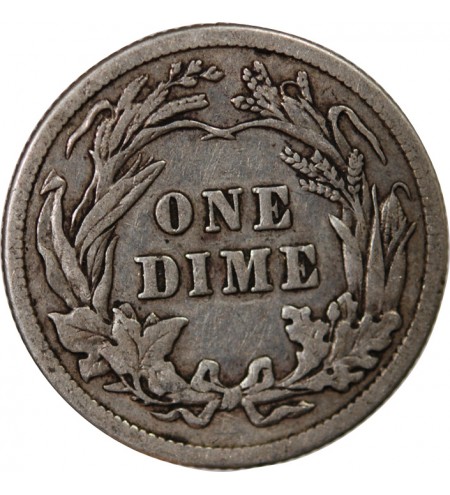 USA - 10 CENTS ARGENT "Barber Dime" 1911 PHILADELPHIE