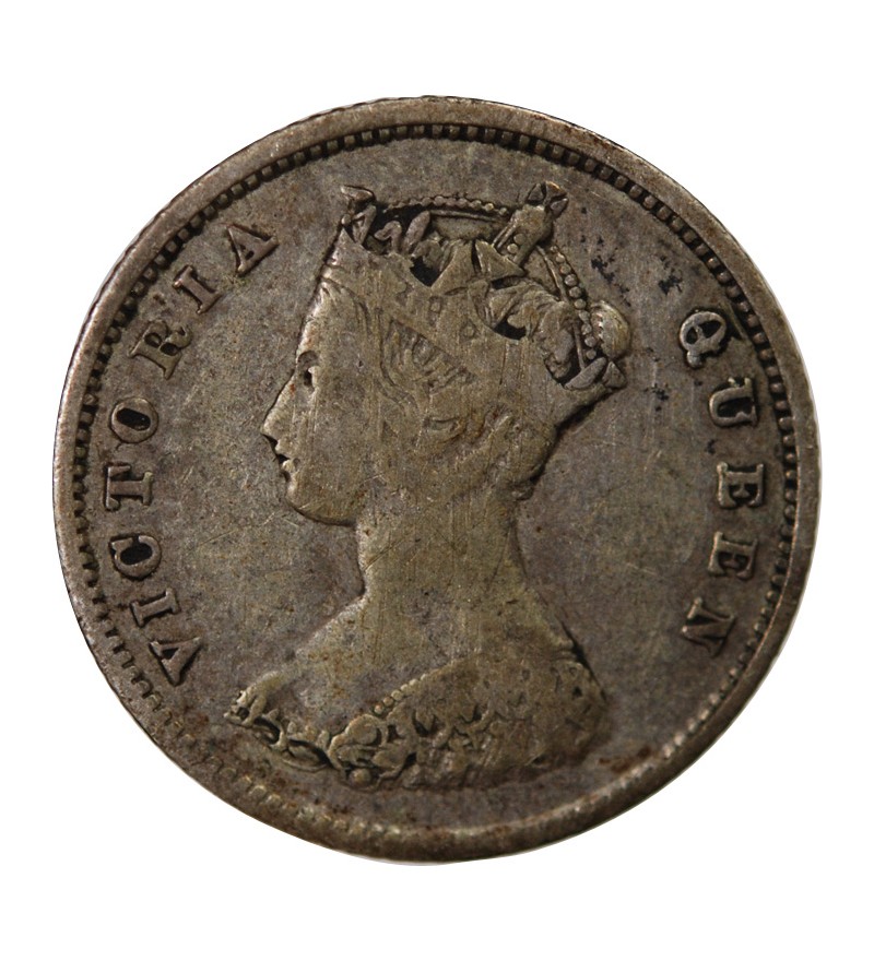 HONG KONG, VICTORIA - 10 CENTS ARGENT 1863