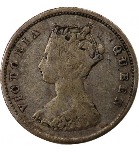 HONG KONG, VICTORIA - 10 CENTS ARGENT 1863
