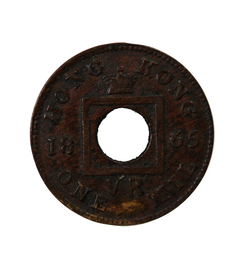 HONG KONG, VICTORIA - 1 MIL 1865
