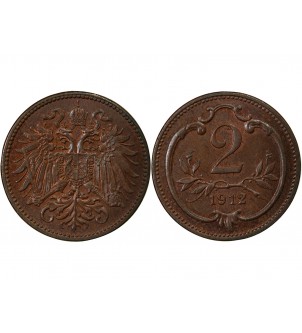 AUTRICHE, FRANÇOIS-JOSEPH Ier - 2 HELLER 1912 2