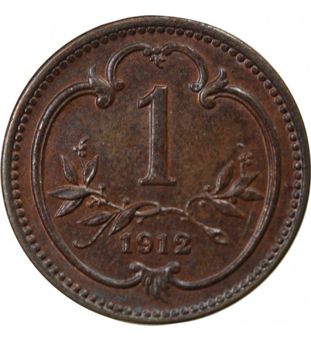 AUTRICHE, FRANÇOIS-JOSEPH Ier - 1 HELLER 1912