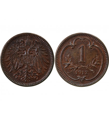 AUTRICHE, FRANÇOIS-JOSEPH Ier - 1 HELLER 1912