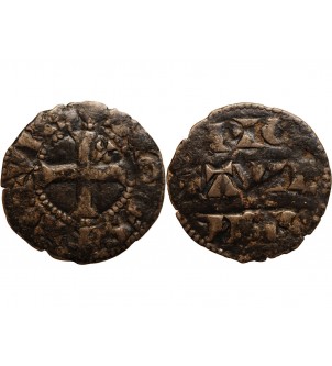 POITOU, ALPHONSE DE FRANCE - DENIER 1241 / 1271 1792 "Lefèvre Lesage & Cie"﻿ 2