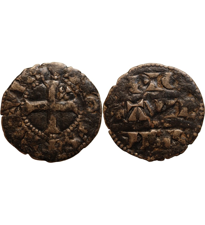 POITOU, ALPHONSE DE FRANCE - DENIER 1241 / 1271 1792 "Lefèvre Lesage & Cie"﻿