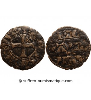 POITOU, ALPHONSE DE FRANCE - DENIER 1241 / 1271 1792 "Lefèvre Lesage & Cie"﻿