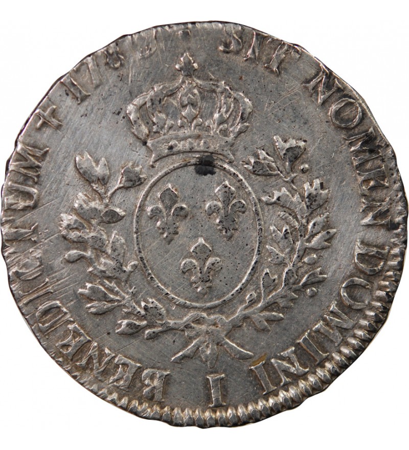 LOUIS XVI - ÉCU ARGENT AUX BRANCHES D'OLIVIER 1780 I LIMOGES