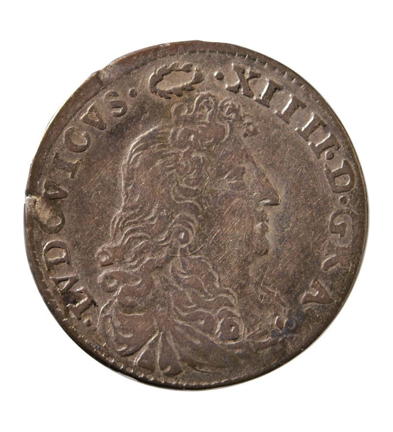 LOUIS XIV﻿ - 4 SOLS "dits des Traitants" 1674 A PARIS