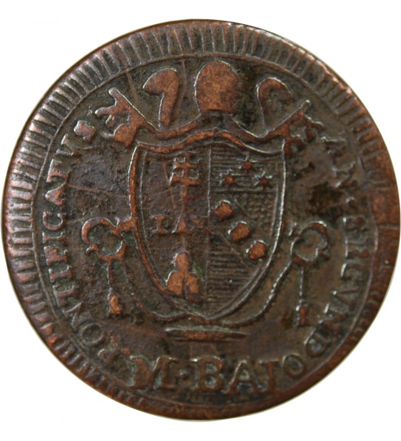 VATICAN, PIE VII - 1/2 BAIOCCO 1802 R ROME