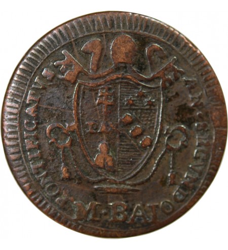 VATICAN, PIE VII - 1/2 BAIOCCO 1802 R ROME