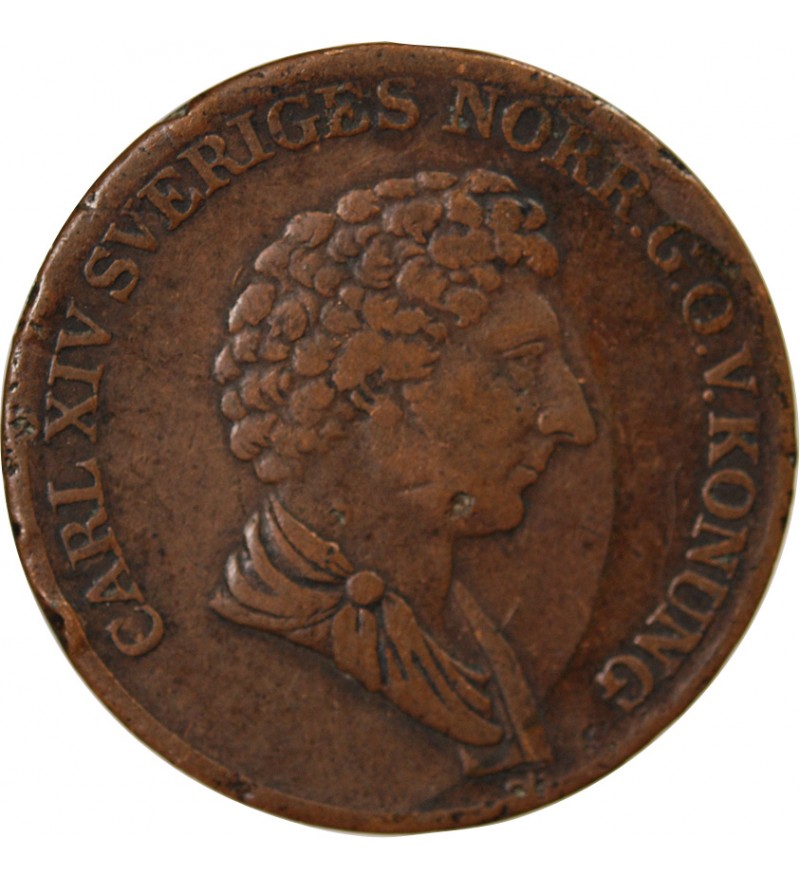 SUÈDE, CARL XIV JOHAN - 1 SKILLING 1835