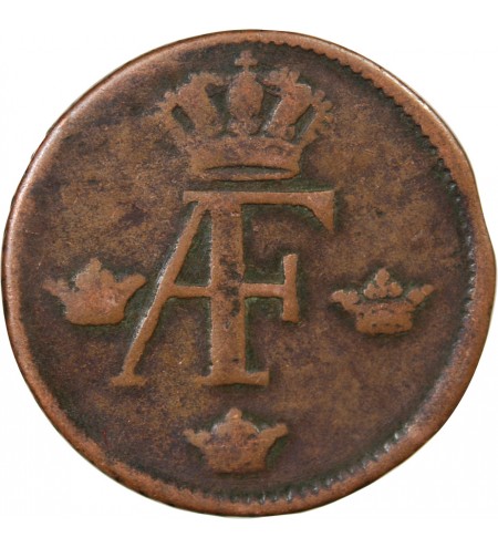 SUÈDE, ADOLPHE-FREDERIC - 1 ÖRE 1763