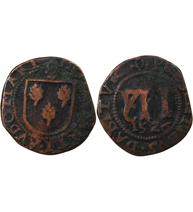 SAINT-OMER, CHAPITRE DE L'EGLISE – MÉREAU DE 12 DENIERS 1526