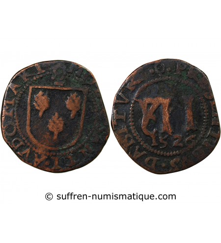 SAINT-OMER, CHAPITRE DE L'EGLISE – MÉREAU DE 12 DENIERS 1526